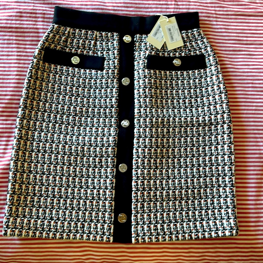 NWT maje tweed skirt size: 34